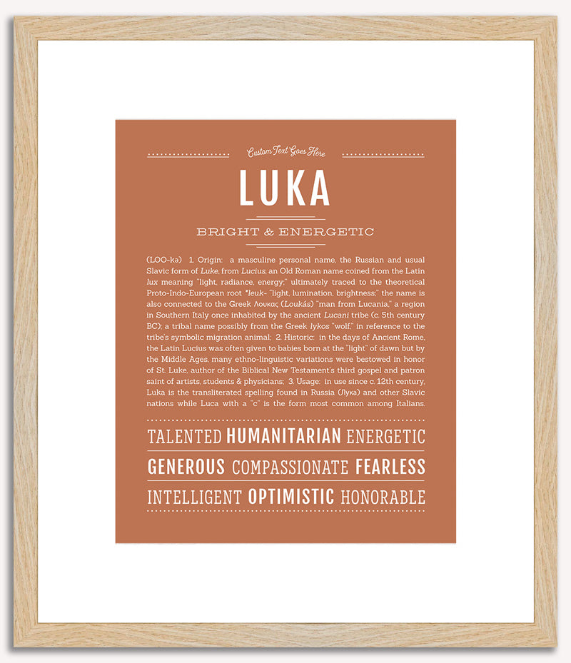 Luka | Name Art Print