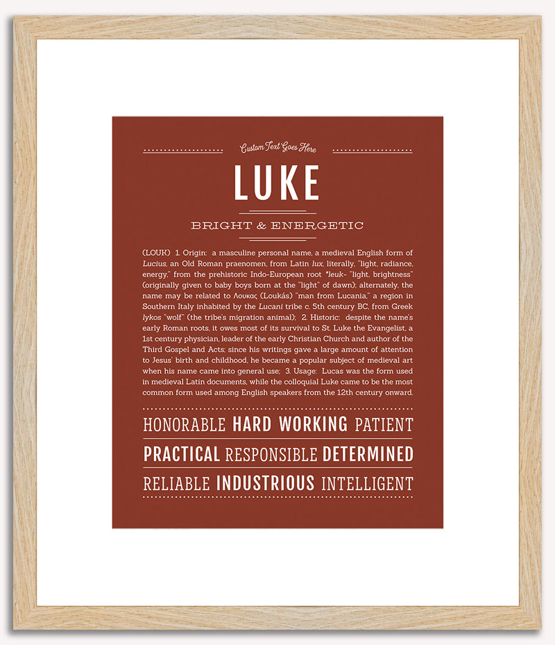 Luke | Name Art Print