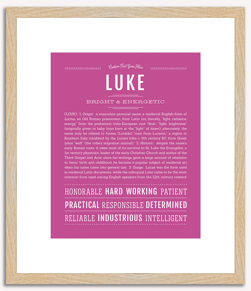 Luke | Name Art Print