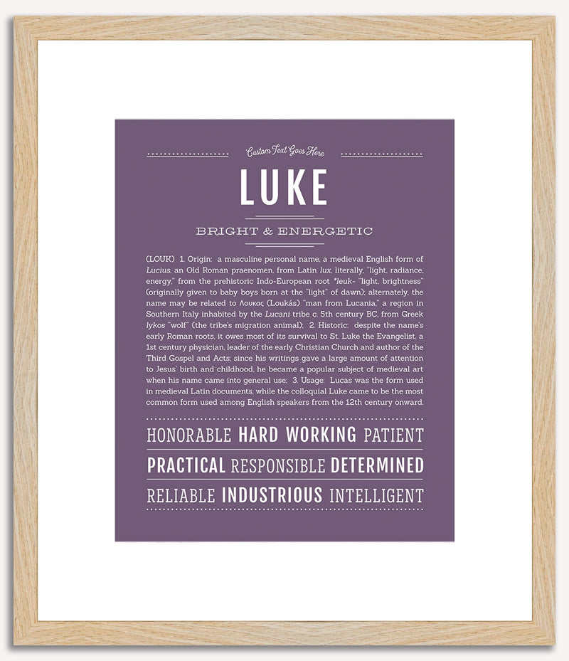 Luke | Name Art Print