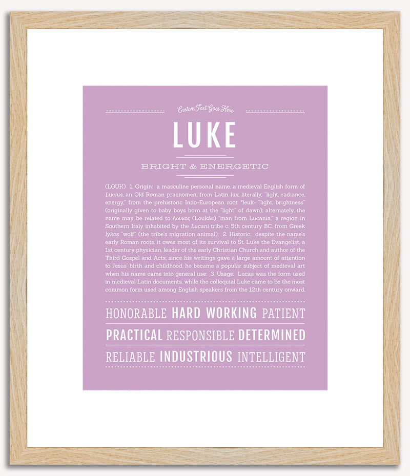 Luke | Name Art Print