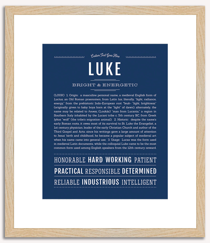 Luke | Name Art Print