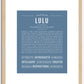 Lulu | Name Art Print