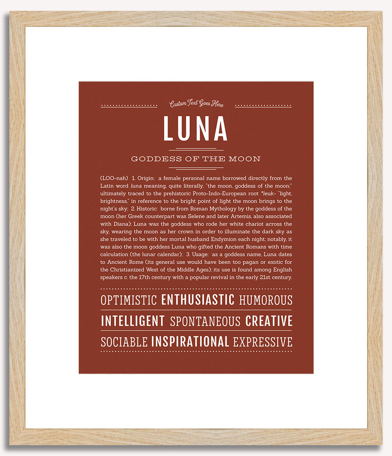 Luna | Name Art Print