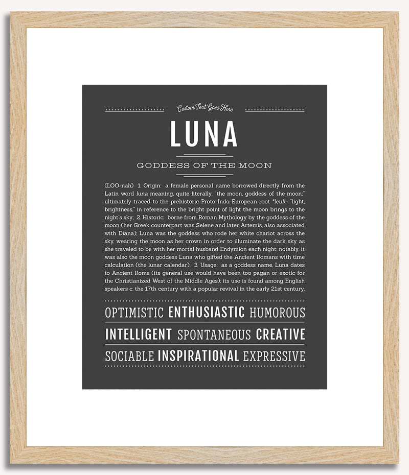 Luna | Name Art Print