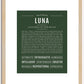 Luna | Name Art Print