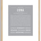 Luna | Name Art Print