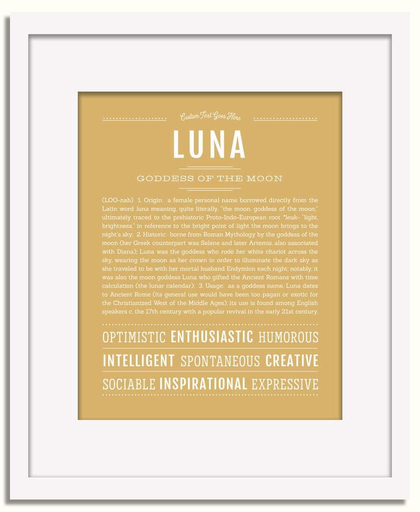 Luna | Name Art Print – Name Stories