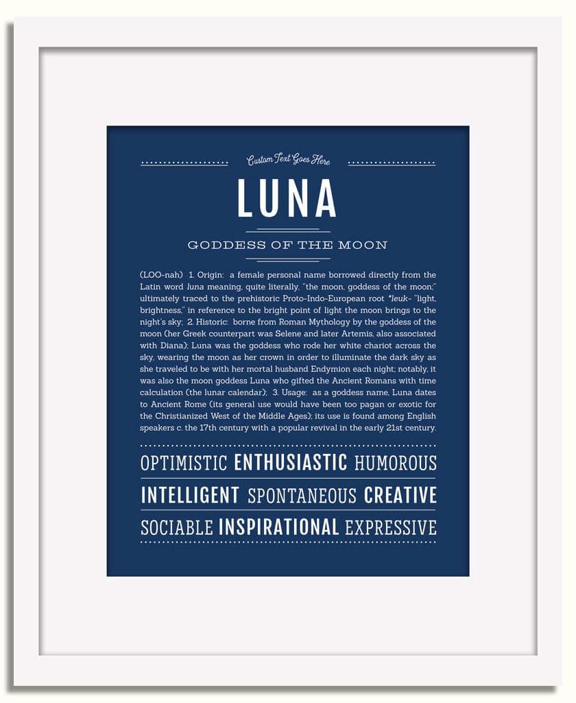 Luna | Name Art Print – Name Stories