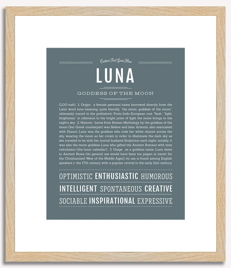 Luna | Name Art Print