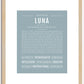 Luna | Name Art Print