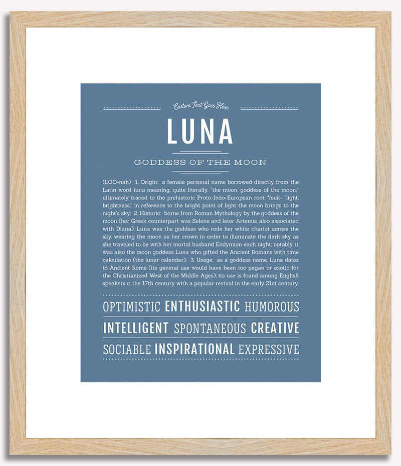 Luna | Name Art Print