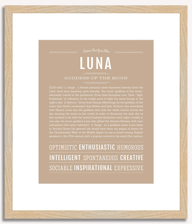 Luna | Name Art Print