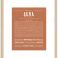 Luna | Name Art Print