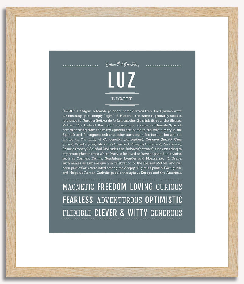 Luz | Name Art Print