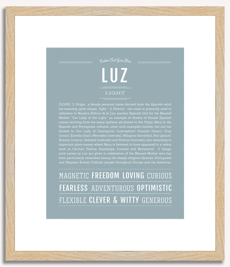 Luz | Name Art Print