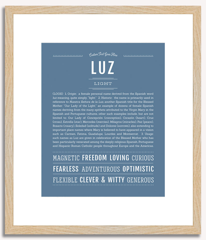 Luz | Name Art Print