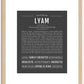 Lyam | Name Art Print