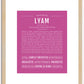 Lyam | Name Art Print