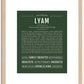 Lyam | Name Art Print