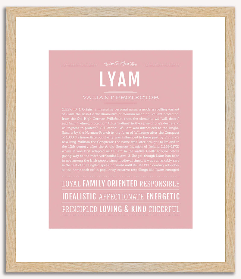 Lyam | Name Art Print