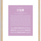 Lyam | Name Art Print