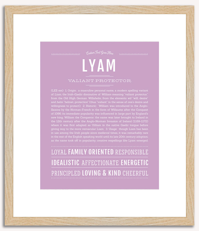 Lyam | Name Art Print