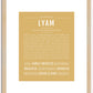 Lyam | Name Art Print