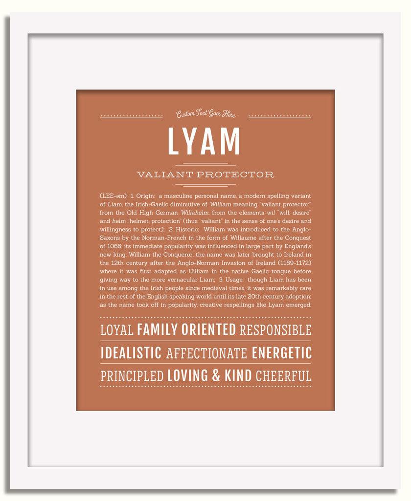 Frame Options | Terra Cotta | White Frame, Matted