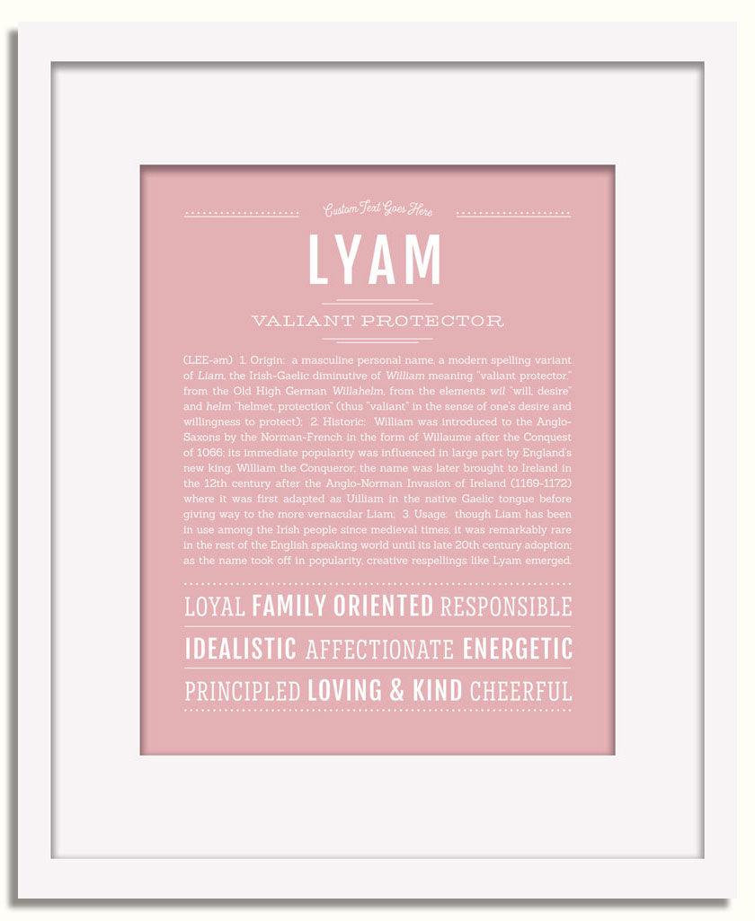 Frame Options | Dusty Rose | White Frame, Matted