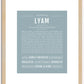 Lyam | Name Art Print