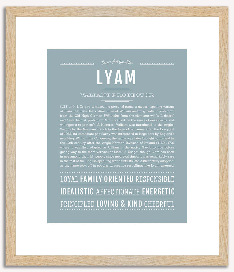 Lyam | Name Art Print