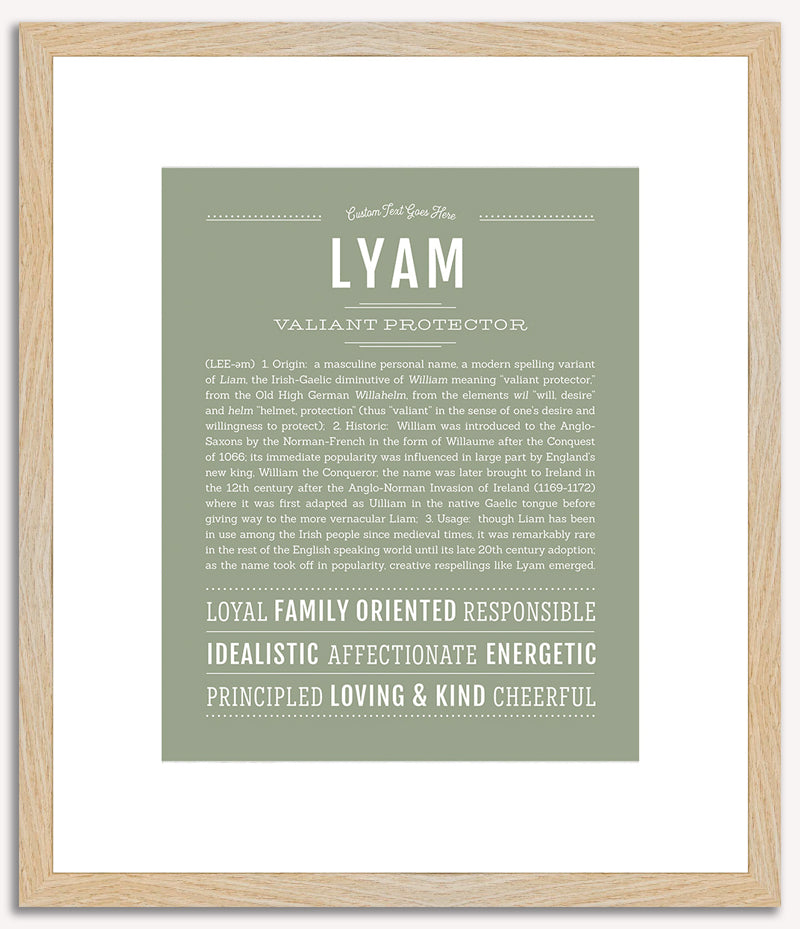 Lyam | Name Art Print