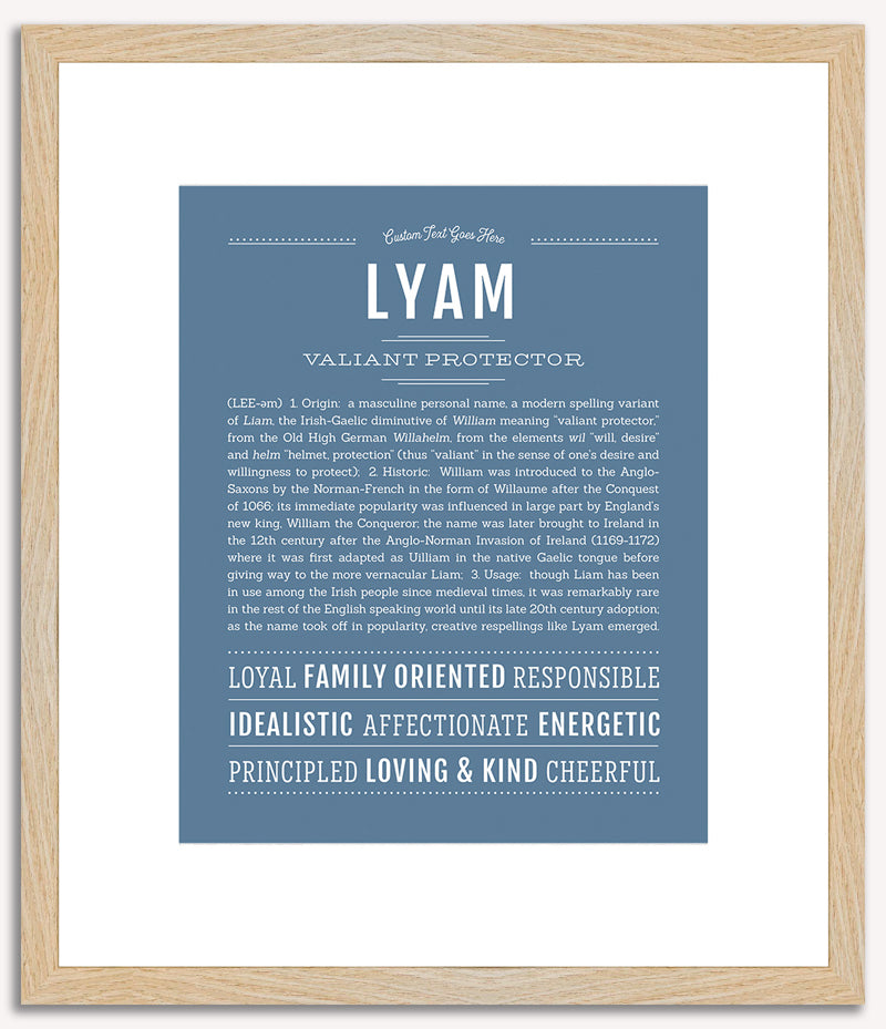 Lyam | Name Art Print