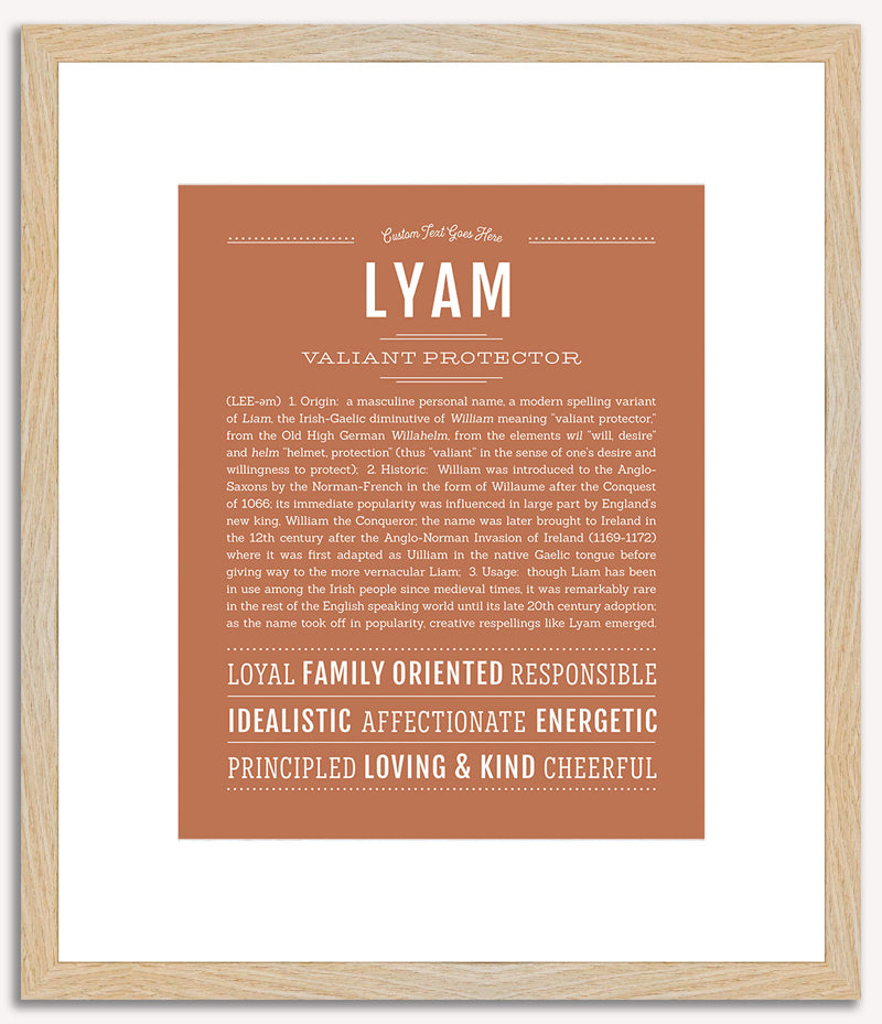 Lyam | Name Art Print