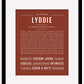 Lyddie | Name Art Print