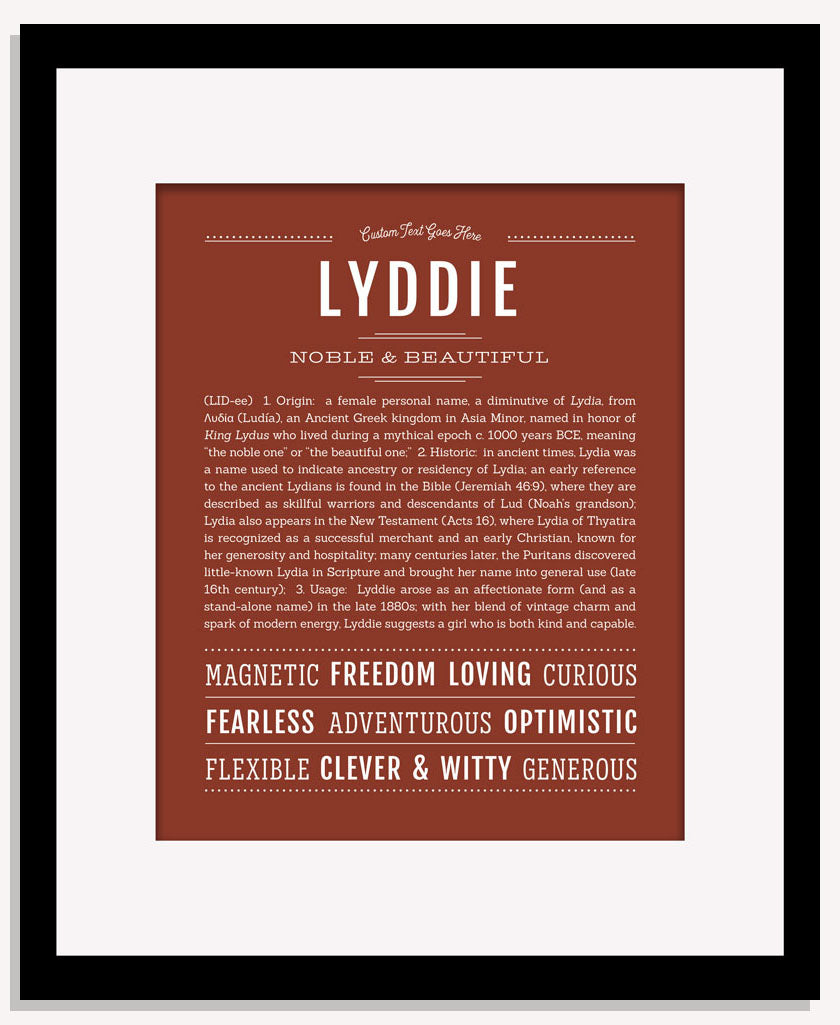 Lyddie | Name Art Print