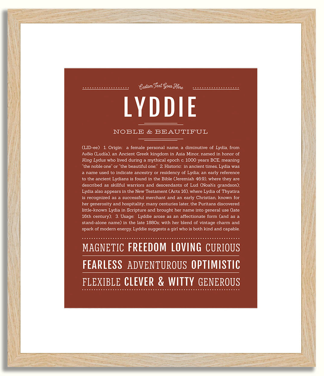 Lyddie | Name Art Print