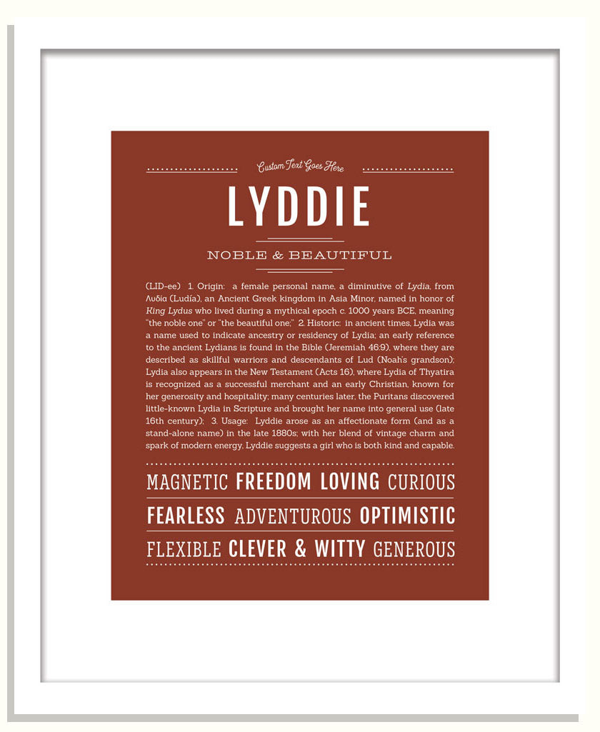 Lyddie | Name Art Print