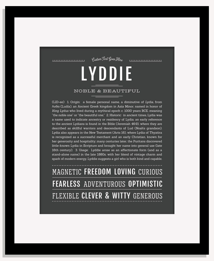 Lyddie | Name Art Print