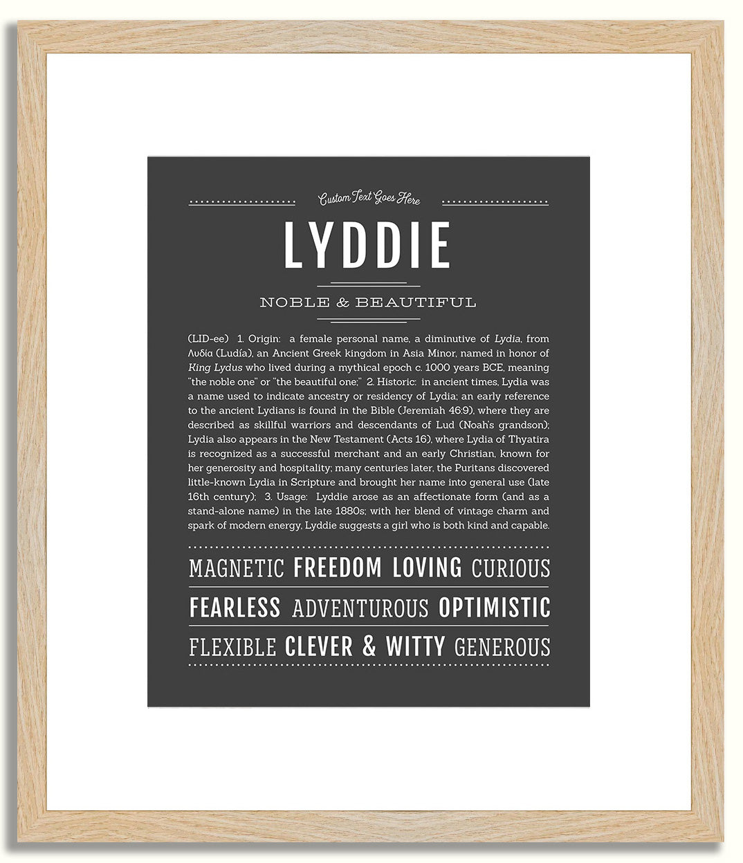 Lyddie | Name Art Print