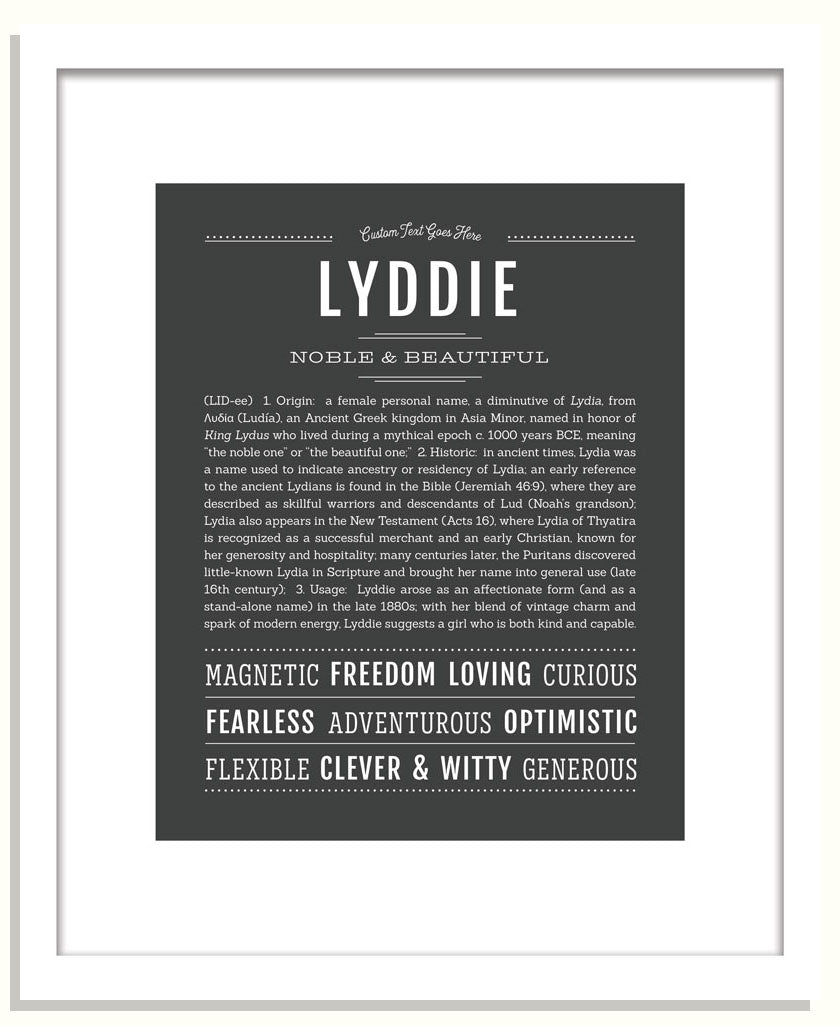 Lyddie | Name Art Print