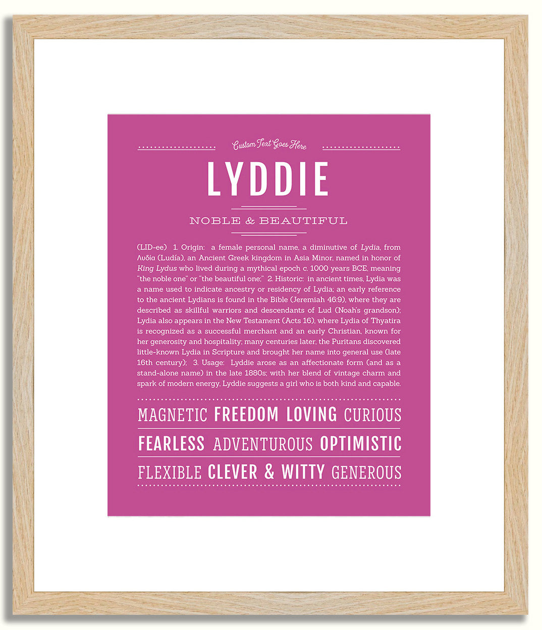 Lyddie | Name Art Print