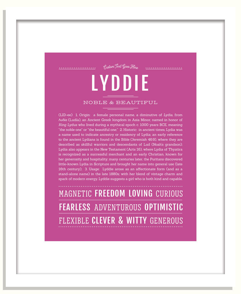 Lyddie | Name Art Print