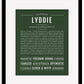 Lyddie | Name Art Print