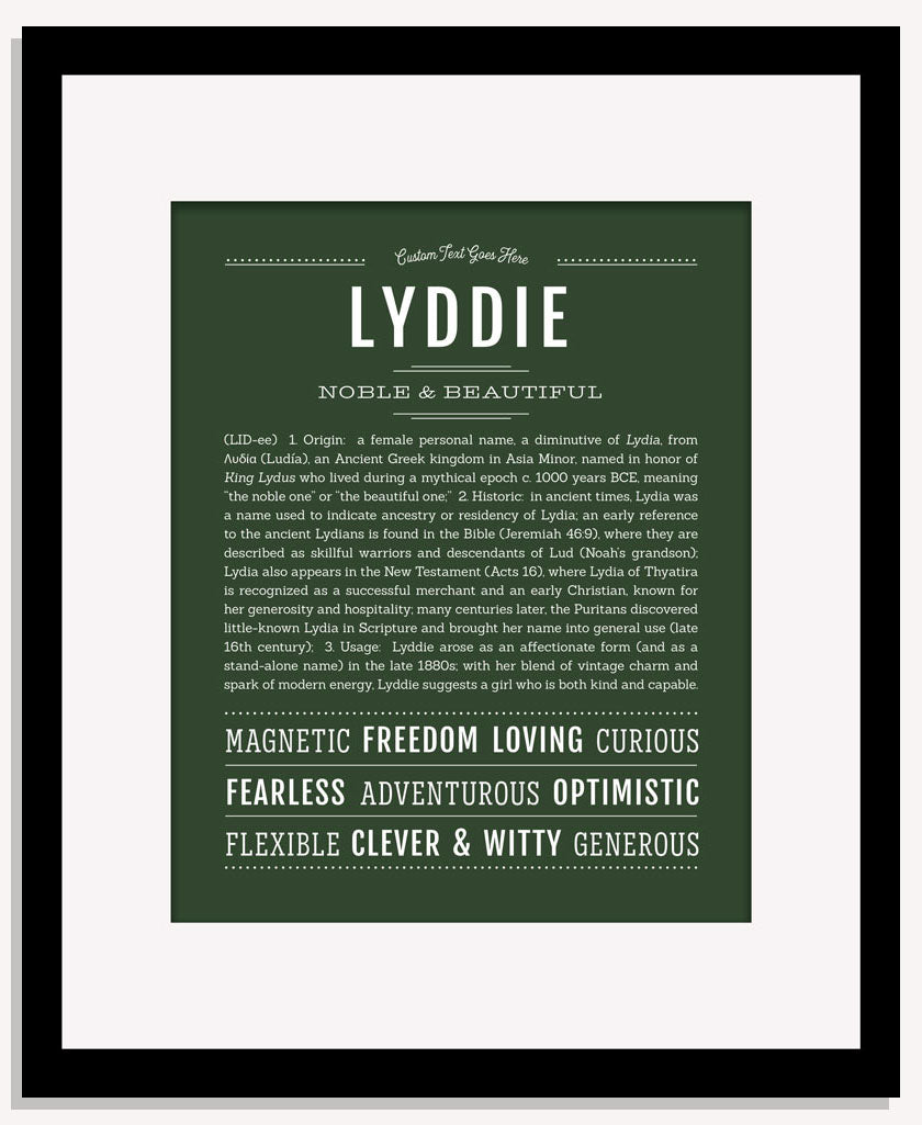 Lyddie | Name Art Print