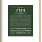 Lyddie | Name Art Print