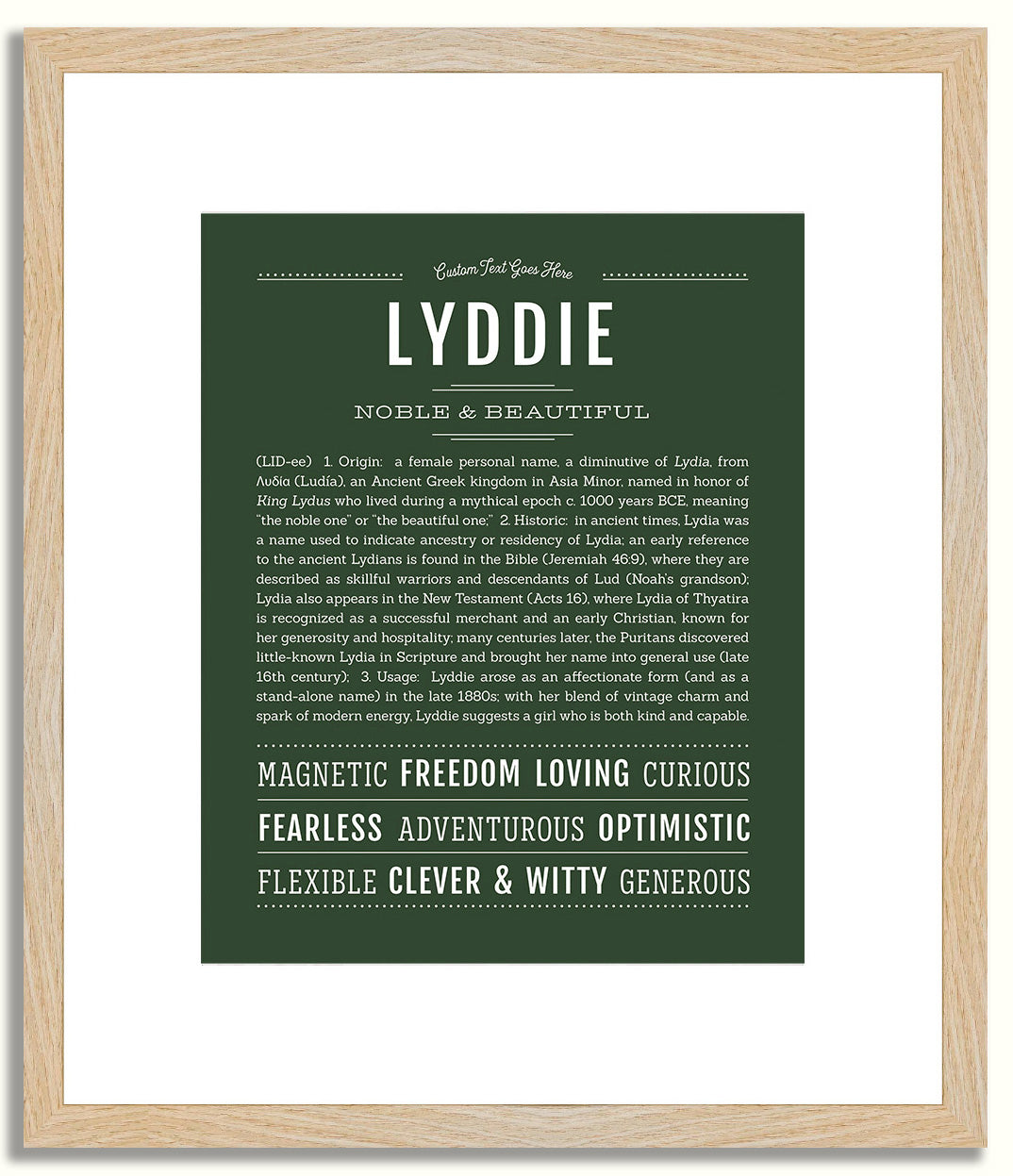 Lyddie | Name Art Print