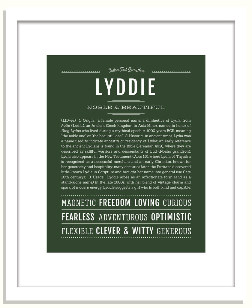 Lyddie | Name Art Print