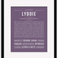 Lyddie | Name Art Print